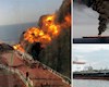 انفجار نفتکش حامل گاز ال پی جی در بندر ترکیه