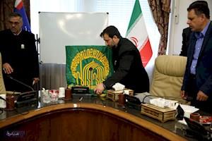 حضور کاروان خورشید به همراه پرچم رضوی در شورای معاونان وزارت نفت